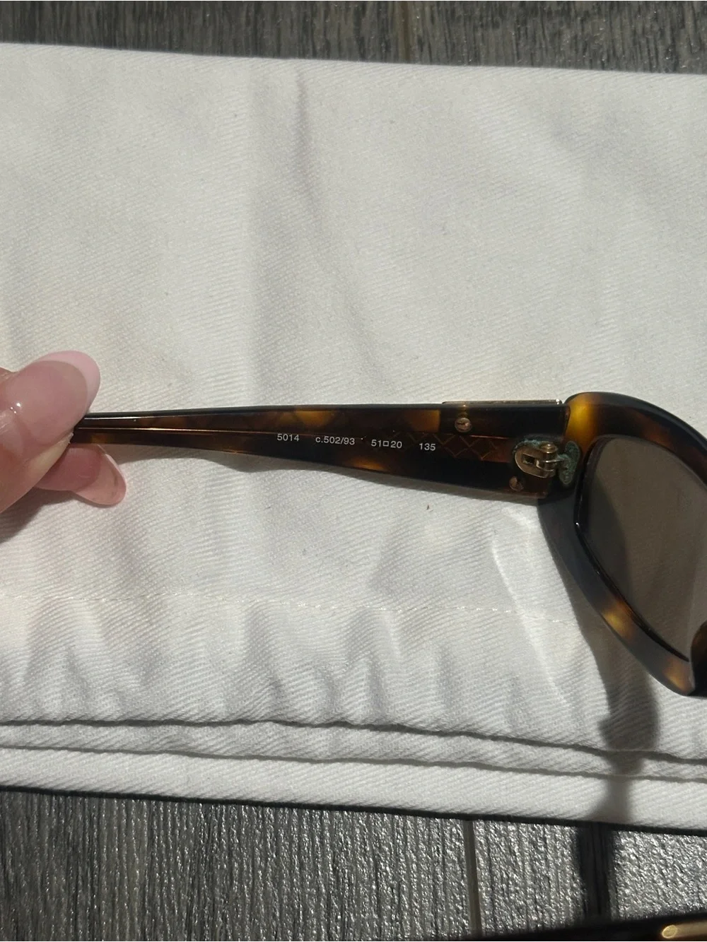 CHANEL Vintage 5014 Tortoiseshell Rectangular Sunglasses